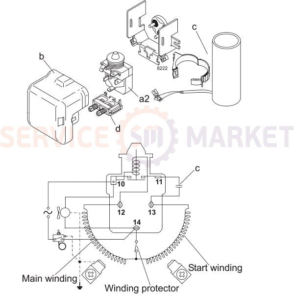 Компрессор для холодил. SECOP (DANFOSS) SC15MLX R404а/R507а 1285W (с пуск. реле BN171