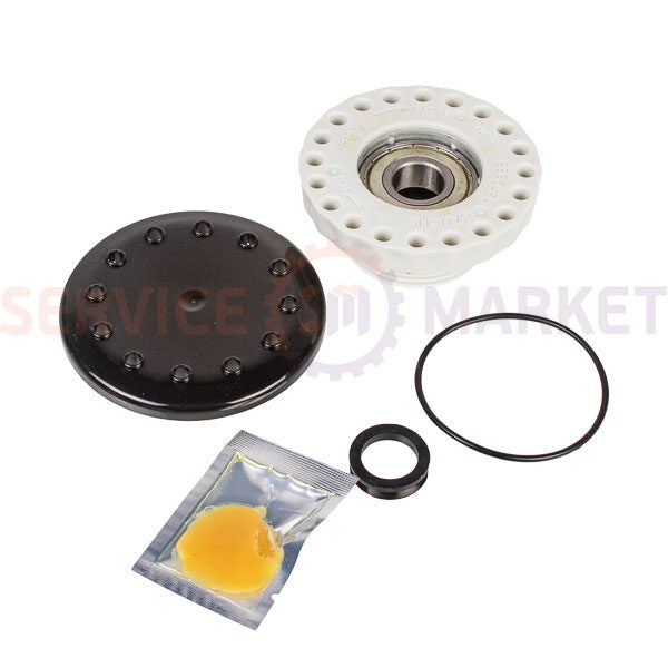 Блок подшипников 6204 (резьба правая, со смазкой) для вертик. стир. машины SKL Electrolux 