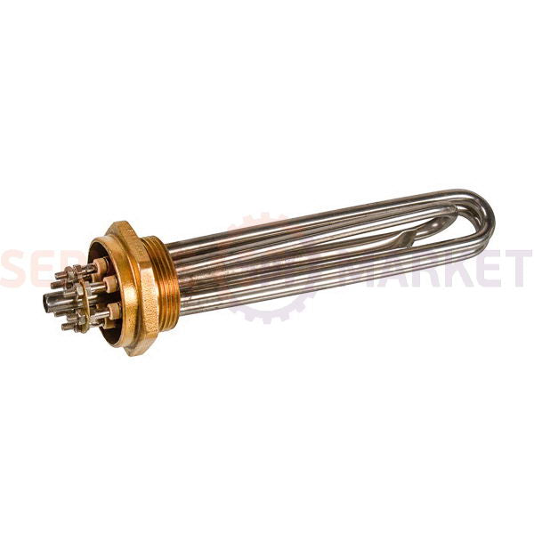 Блок тэнов 2500W 220V (нержав.), L=185mm гайка 1,5" (48mm) для электрического котла SANAL