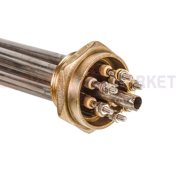 Блок тэнов 7500W 220V (нержав.), L=325mm гайка 1,5" (48mm) для электрического котла SANAL