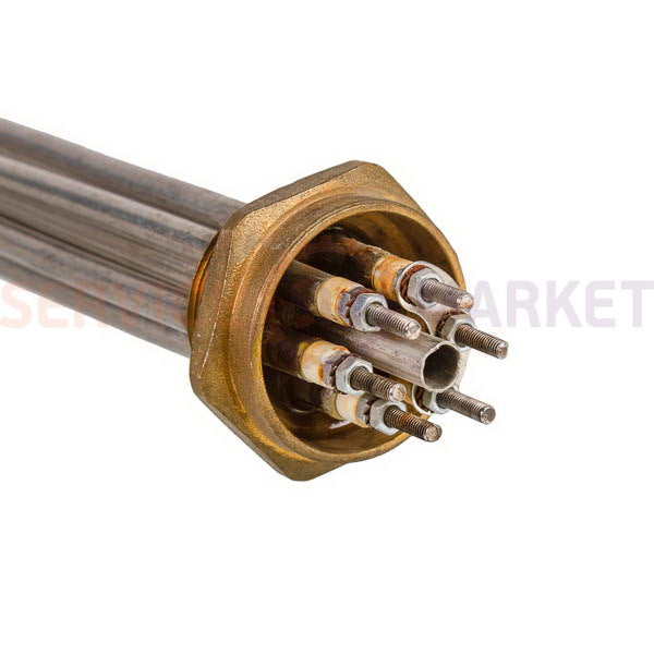 Блок тэнов 15000W 220-380V (нержав.), L=485mm гайка 1,5" (48mm) для электрического котла BALCIK
