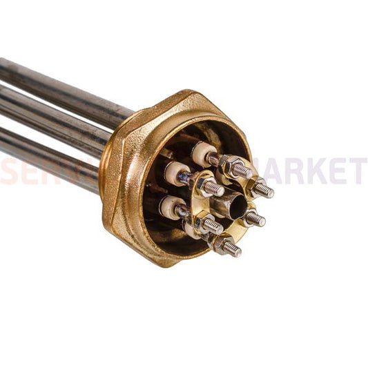 Блок тенів 9000W 220-380V (нержав.), L=325mm гайка 1,5" (48mm) для електричного котла SANAL