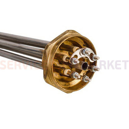 Блок тенів 3 кВт 220V (нержавіюча сталь) L=275mm гайка 2" для електричного котла TERMO-MIX