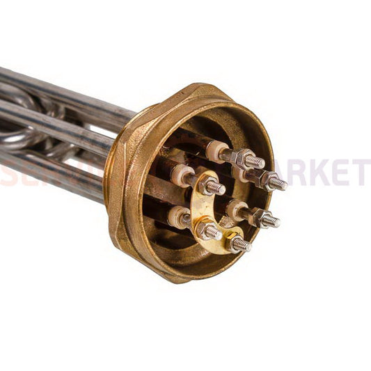 Блок тэнов 10000W 220V (нержав.), L=305mm гайка 2" (скрепка) для электрического котла SANAL