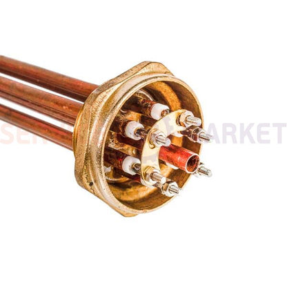 Блок тэнов 9000W 220V (медный), L=385mm гайка 2" для электрического котла SANAL