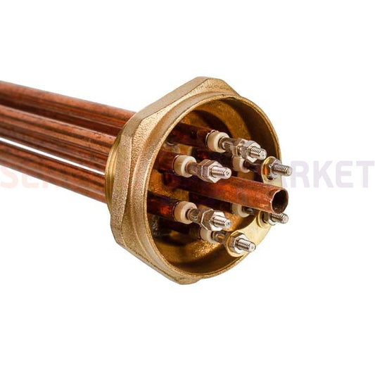 Блок тэнов 12000W 220V (медный), L=425mm гайка 2" для электрического котла SANAL