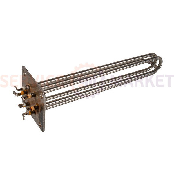 Блок тэнов 4500W 220V (нержав.), L=335mm фланец 100x100mm для электрического котла ELEKTROSAN