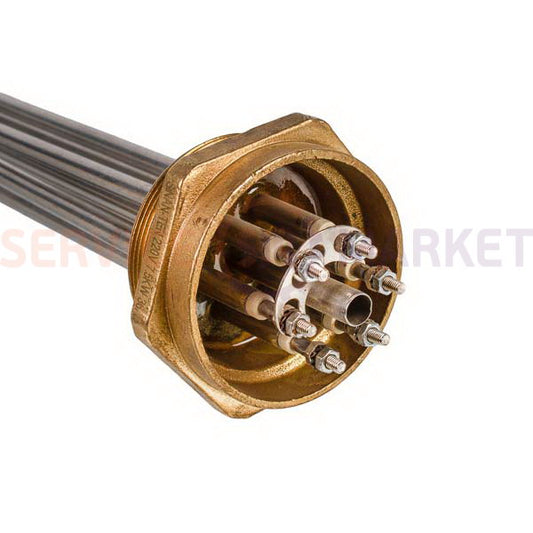 Блок тенів 7500W 220V (нержав.), L=250mm гайка 2.5" для електричного казана SINAN