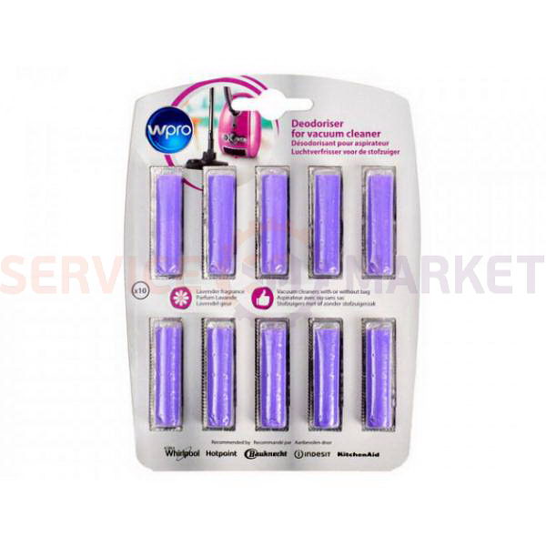 Освежитель лаванда для пылесосов (10 шт.) Wpro Whirlpool