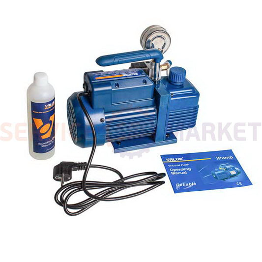 Вакуумный насос с манометром VI-120-SV (1 ступ./57 л/мин.) Value