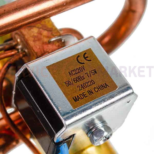 Клапан 4-х ходовой (соленоид) DHF-11B (24000-30000Btu) 10mm/14mm для кондиционера