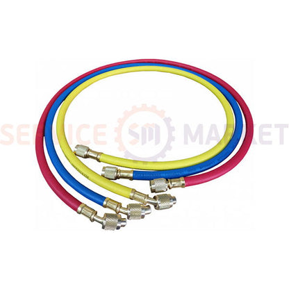 Манометрический коллектор 2- вентильный VMG -2 R410А-B-02 VALUE+шланги 3шт.x900mm(R410 R407 R22 R134