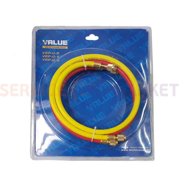 Манометрический коллектор 2- вентильный VMG -2 R410А-03 VALUE+шланги 3шт.x900mm(R410 R407 R404 R134)