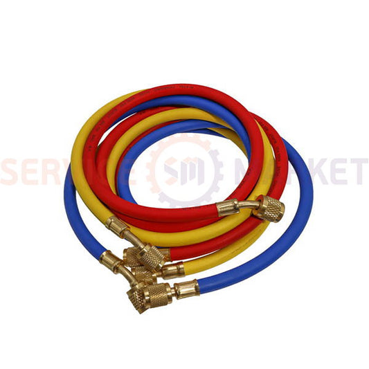 Набор заправочных шлангов VALUE (3 шт.x1500mm 1/4" SAEx1/4” SAE) для фреона R22