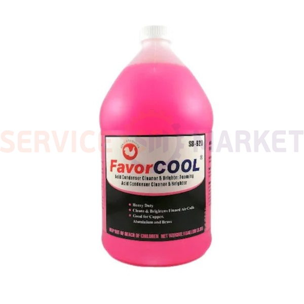 Средство очистки кондиционеров Sb-920 (кислотное вспенивание, 3,8l) Favor Cool розовый