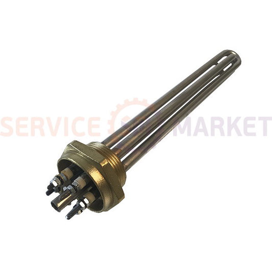 Блок тэнов 2500W 220V (нержав.), L=185mm гайка 1,5" (48mm) для электрического котла FER