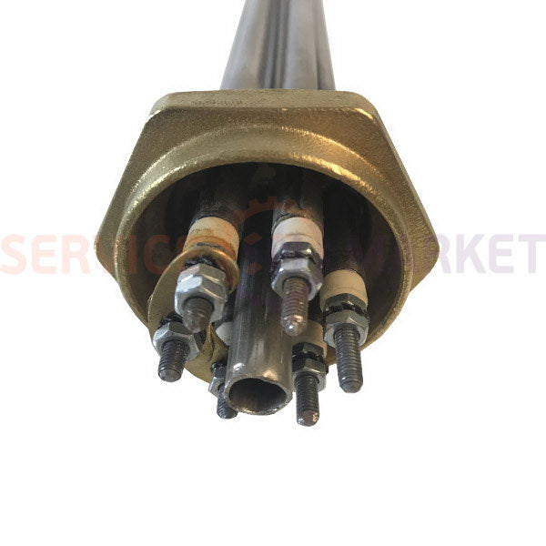 Блок тенів 2500W 220V (нержав.) L=185mm гайка 1,5" (48mm) для електричного котла FER
