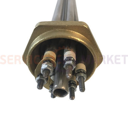 Блок тенів 2500W 220V (нержав.) L=185mm гайка 1,5" (48mm) для електричного котла FER