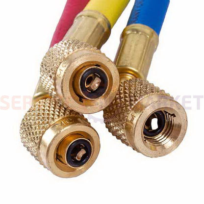 Набір заправних шлангів MC-40360 (3 шт.x1500mm різьблення 1/4"х1/4") Mastercool