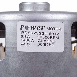 Power Motor Двигун для пилососа D=130/84mm H=34/109mm 1400W 230V PD8623221-8012