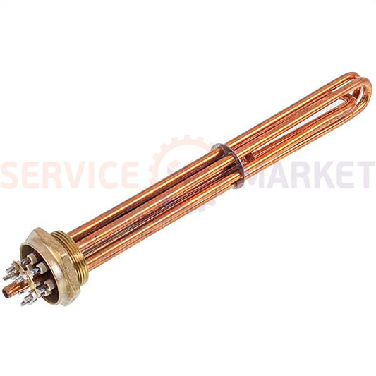 Блок тенів 6kW 220-380V мідний L=335mm гайка 1,5&apos&apos (48mm) для електричного котла SANAL