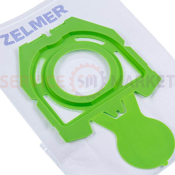 Набор мешков микровол. (4 шт.) ZMB01K WORWO для пылесоса Zelmer зеленый