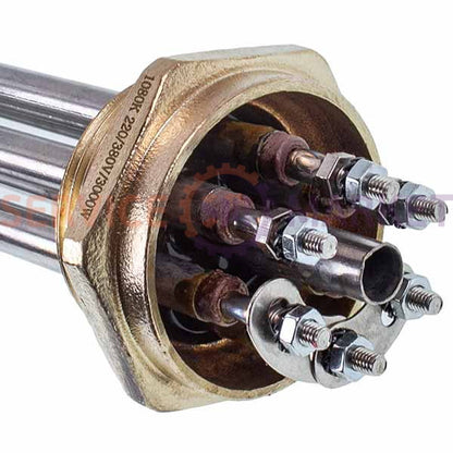 Блок тенів 3kW 220-380V (нержавіюча сталь) L=290mm гайка 1,5&apos&apos для електричного котла Koolwen