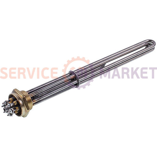 Блок тенів 10kW 220-380V (нержавіюча сталь) L=385mm гайка 1,5&apos&apos для електричного котла Koolwen