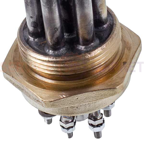 Блок тенів 12kW 220-380V (нержавіюча сталь) L=435mm гайка 1,5&amp;apos&amp;apos для електричного котла Koolwen