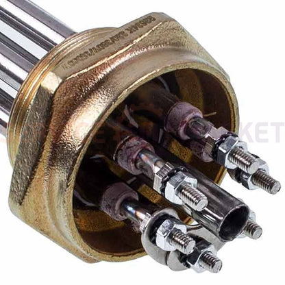 Блок тенів 15kW 220-380V (нержавіюча сталь) L=485mm гайка 1,5&apos&apos для електричного котла Koolwen