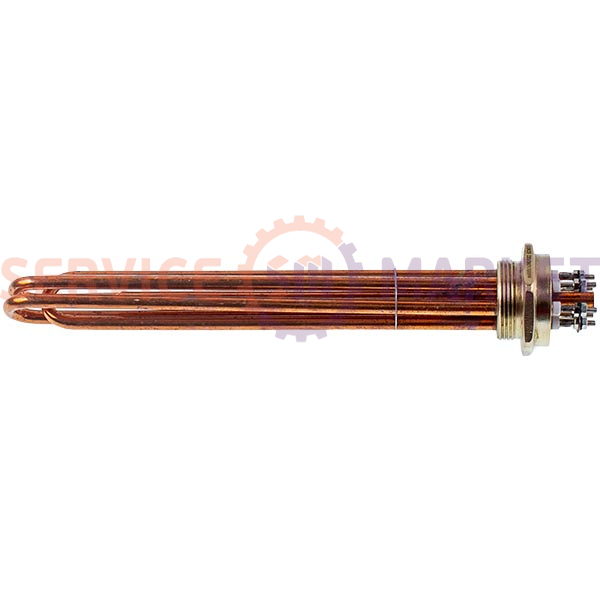 Блок тенів 6kW 220-380V мідний L=285mm гайка 1,5&apos&apos для електричного котла Koolwen