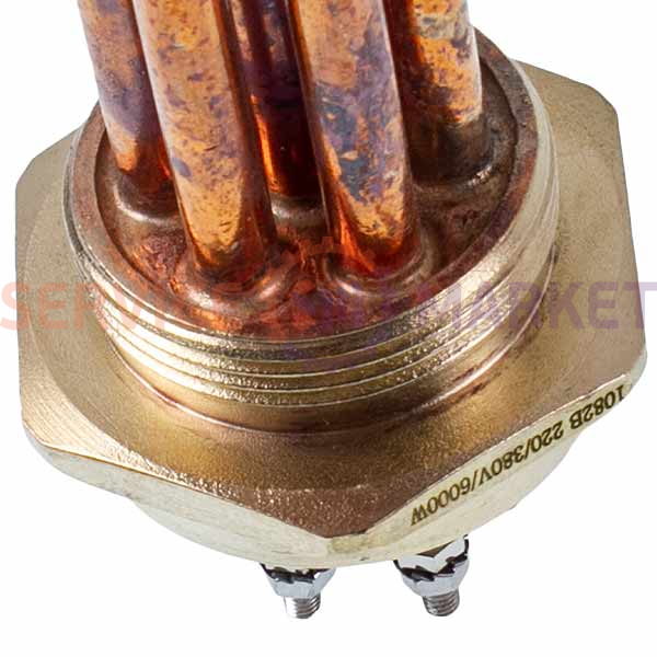 Блок тенів 7,5kW 220-380V мідний L=285mm гайка 1,5&apos&apos для електричного котла Koolwen