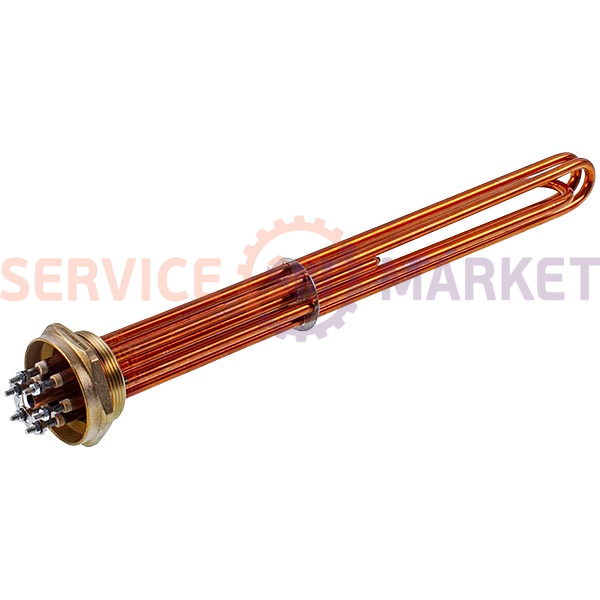 Блок тенів 12kW 220-380V мідний L=430mm гайка 2&apos&apos для електричного котла Koolwen