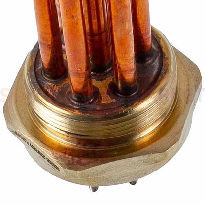 Блок тенів 12kW 220-380V мідний L=430mm гайка 2&apos&apos для електричного котла Koolwen