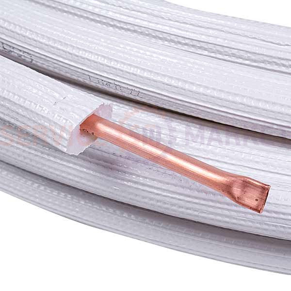 Труба мідна в ізоляції 1/4&apos&apos 1м (D=6mm, бухта 25м) ISOCLIMA s.p.a (продаж кратний 25м)