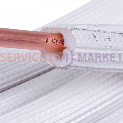Труба мідна в ізоляції 1/4&apos&apos 1м (D=6mm, бухта 25м) ISOCLIMA s.p.a (продаж кратний 25м)