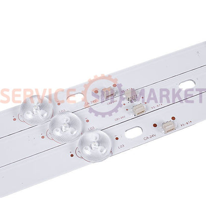 Комплект LED підсвітки JS-D-JP395DM-A81EC + JS.D-JP395DM-B82EC для телевізора 40&apos&apos