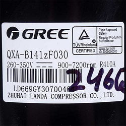 Компресор для кондиціонера Cooper&Hunter (C&H) 00105246G 18" QXA-B141zF030 R410a 260-350V Gree