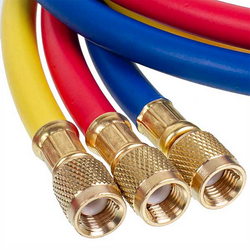 Манометричний колектор 2-вентильний LEETO LMG-2-R410A (R410 R407 R134 R22) + шланги 3шт.x1200mm