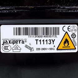 Компресор для холодильника JIAXIPERA T1113Y R600a 152W (з пусковим реле)