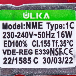 Помпи для автоматичної мийки UNOX KPM1000A XF/XFT ULKA NME Type 1C 16W 230V