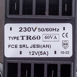 Трансформатор силовий UNOX KVE1639A TR60 230V-12V(5A)
