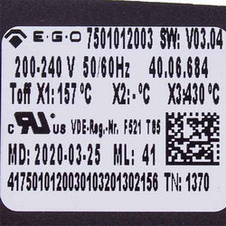 Термостат захисний робочої камери Rational 40.06.684P 200-240V X1:157°C - X2:°C - X3:430°C