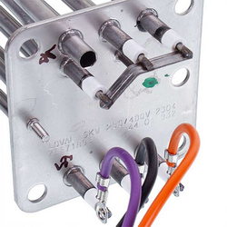 Тен парогенератора з прокладкою Rational 87.01.011 9000W 230/400V B=70mm L=190mm фланець 82x82mm
