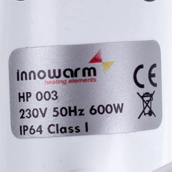 Тен для рушникосушарки HP003 600W 230V L=545mm D різьблення =20mm