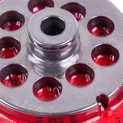 Решітка для м&aposясорубки Lame Italia 100225 12mm D=70mm (з центром та двома пазами) Enterpise 12 (PF1212CM)