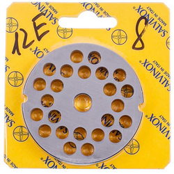 Решітка для м&aposясорубки Lame Italia 103040 8mm D=70mm (з двома пазами) Enterpise 12 (PF128SM)