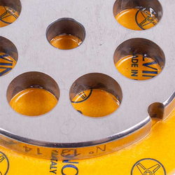 Решітка для м&aposясорубки Lame Italia 103058 14mm D=70mm (з пазом) Enterpise 12