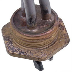 Тін для алюмінієвих батарей 1000W (нержавіюча сталь) L=385mm D різьблення = 1&amp;apos&amp;apos (різьба ліва)