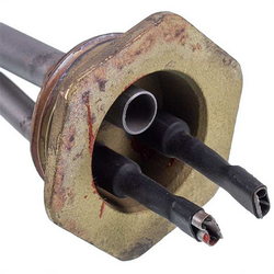 Тін для алюмінієвих батарей 1000W (нержавіюча сталь) L=385mm D різьблення = 1&amp;apos&amp;apos (різьба ліва)